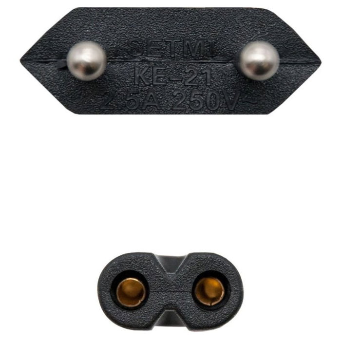 Nanocable Cable de Alimentación Forma 8 CEE7/16/M a C7/H, 2m, Negro